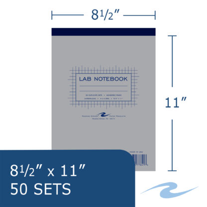 Top Bound Lab Book, 50 Carbonless Sets, 8" x 11"