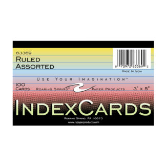 Colored Index Cards 3"x5" Lined
