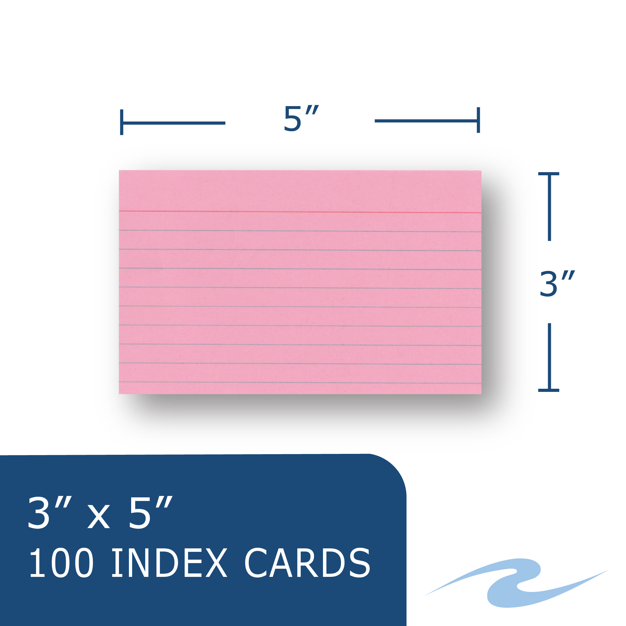 Colored Index Cards 3x5 Lined - Roaring Spring Paper Products