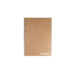 Unruled Notebook, Dot Ruled, 8.5" x 6", 70 Sheets, Heavyweight 60 lb Paper