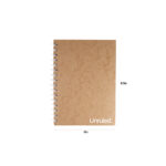 Unruled Notebook, Dot Ruled, 8.5" x 6", 70 Sheets, Heavyweight 60 lb Paper