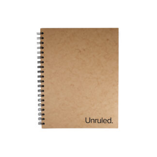 Unruled Dark Mode Notebook, 10.5" x 8", 55 Sheets, Heavyweight 70 lb Paper