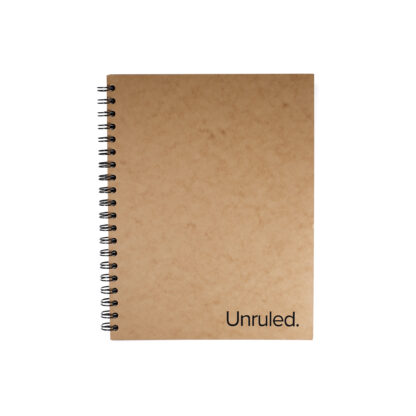 Unruled Dark Mode Notebook, 10.5" x 8", 55 Sheets, Heavyweight 70 lb Paper