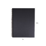 Unruled Dark Mode Notebook, 10.5" x 8", 55 Sheets, Heavyweight 70 lb Paper