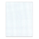 Legal Pad, Glued Top Bound, 4x4 Grid Ruled, 8.5" x 11", 50 Sheets, White Paper