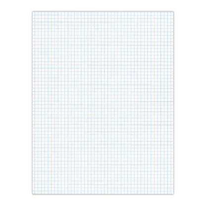 Legal Pad, Glued Top Bound, 5x5 Grid Ruled, 8.5" x 11", 50 Sheets, White Paper