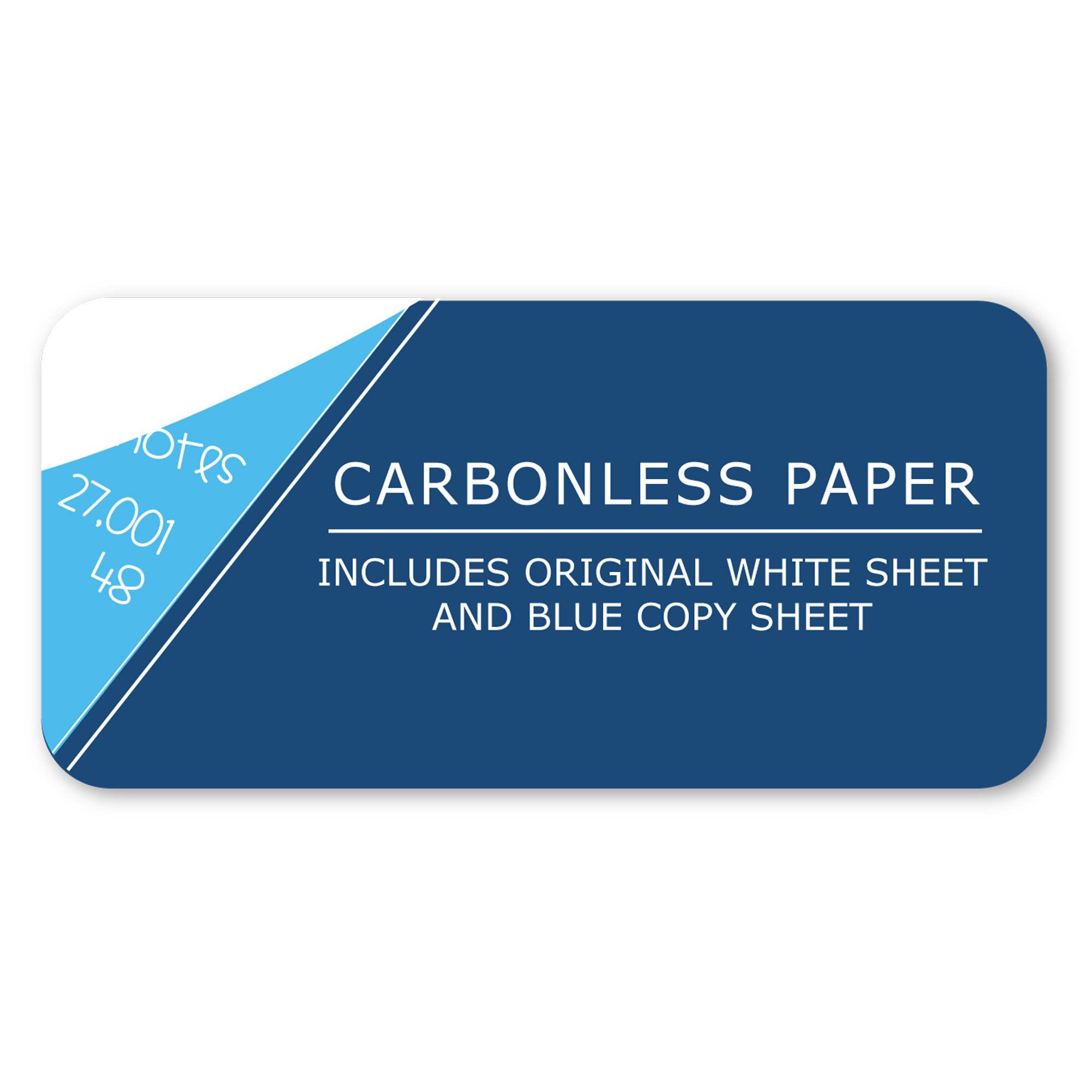 Lab Notebook Carbonless 4x4 Graph Ruled 50 Numbered Sets 9.25 IN x 11 IN  Hard Board Covers 15# White/Blue Paper