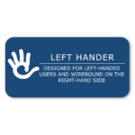 Lefty One Subject Left Handed Wirebound Notebook, Wide Ruled, 10.5" x 8.5", 100 Sheets, Assorted Covers