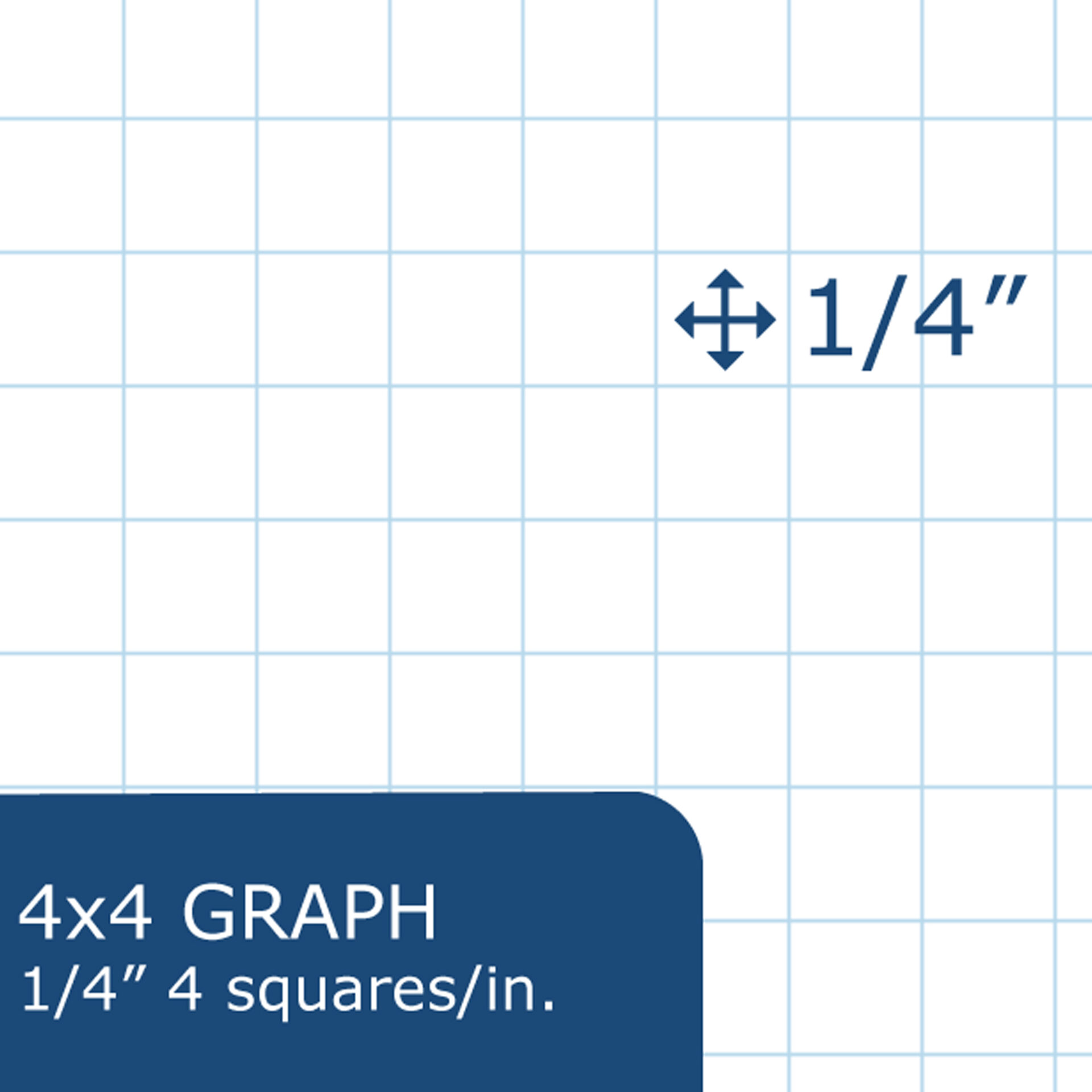 One Subject Wirebound Notebook, 4x4 Graph Ruled