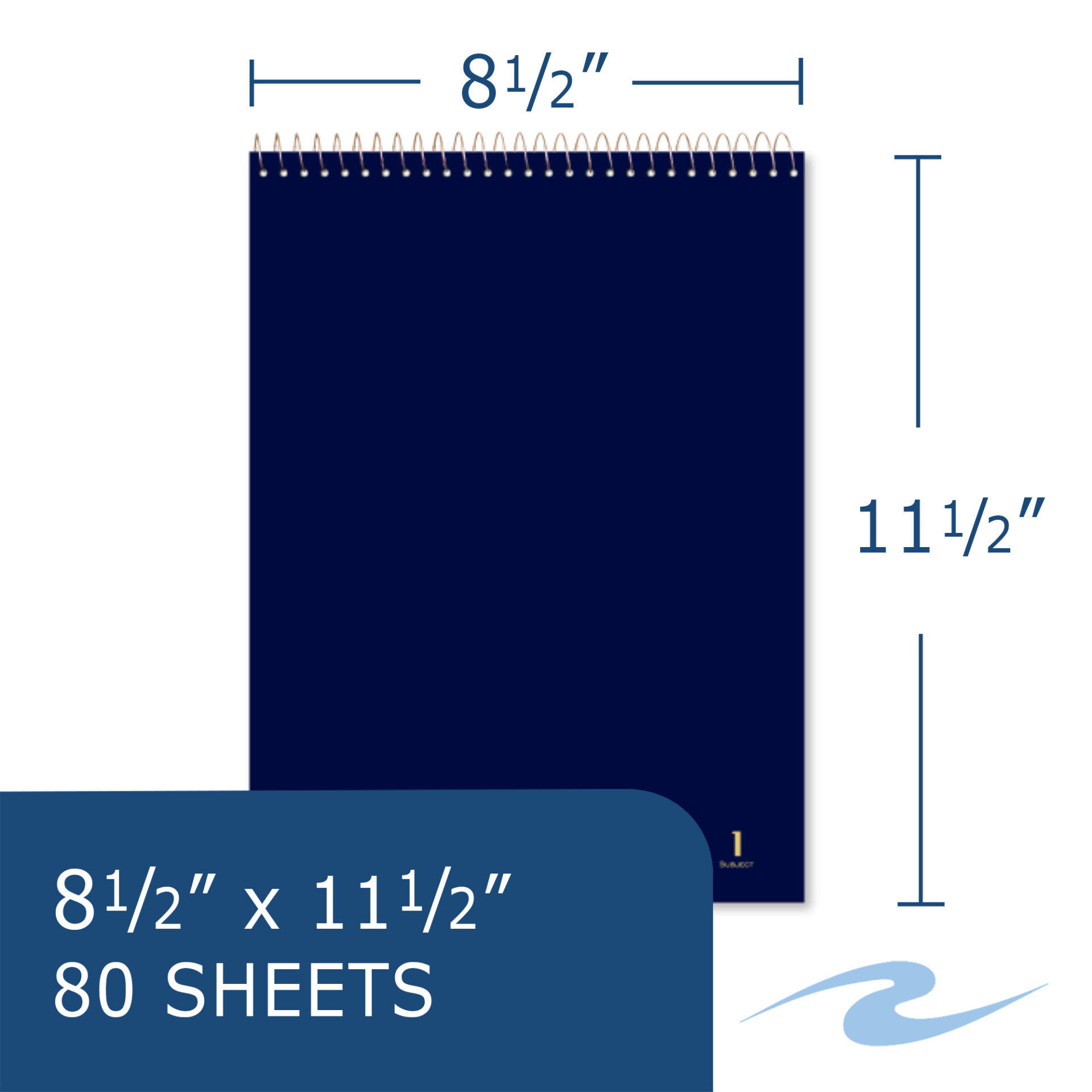 Flipper Top bound One Subject Wirebound Notebook, College Ruled