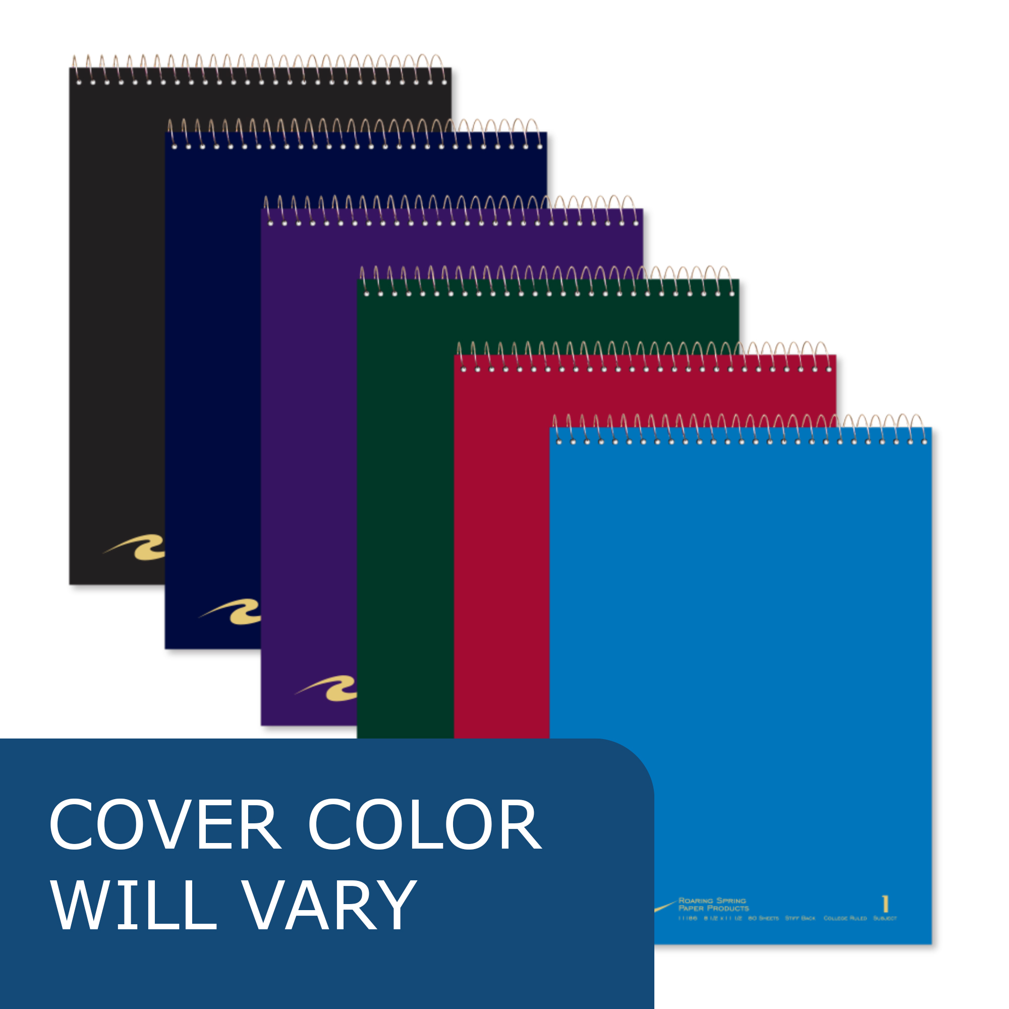 Flipper Top bound One Subject Wirebound Notebook, College Ruled