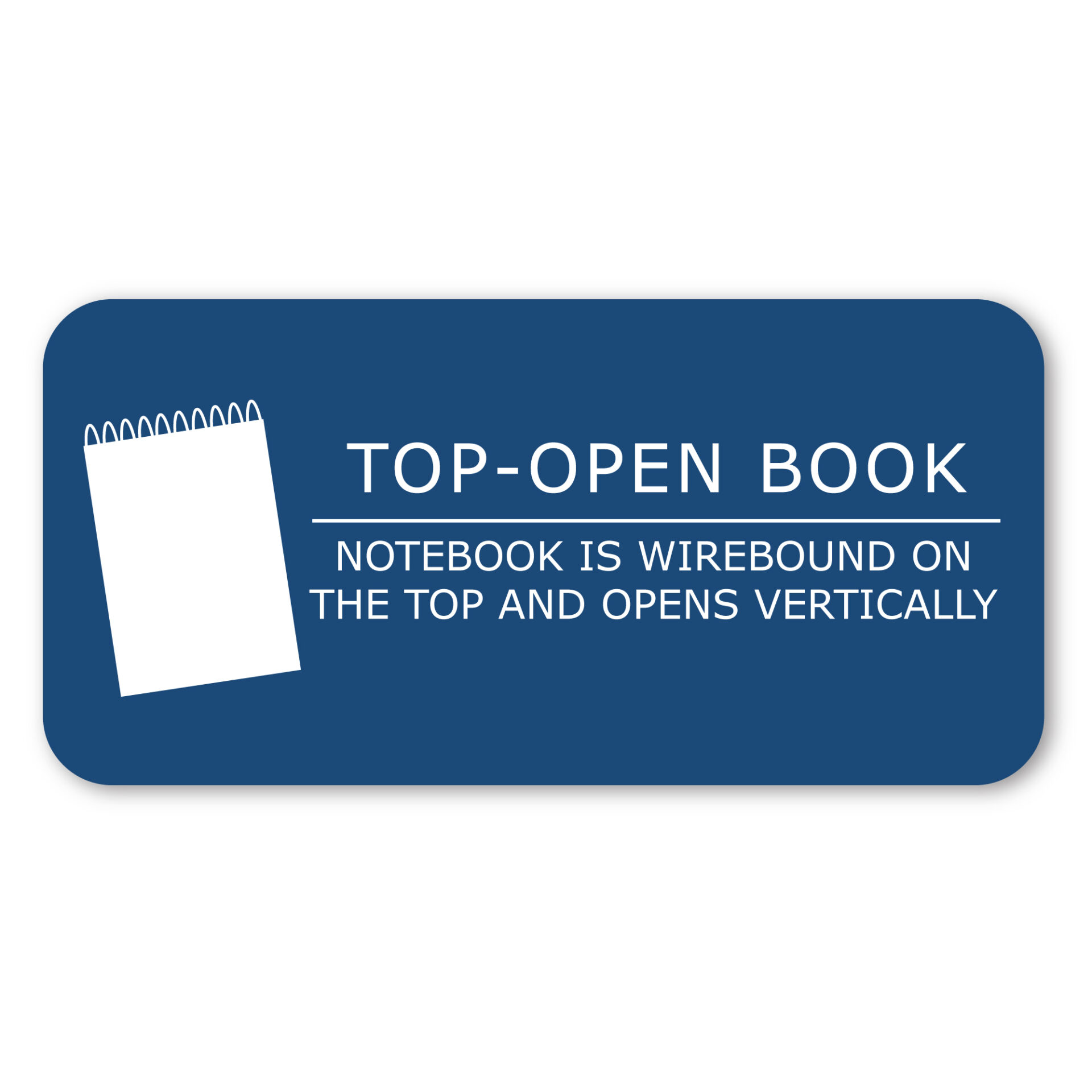Flipper Top bound One Subject Wirebound Notebook, College Ruled