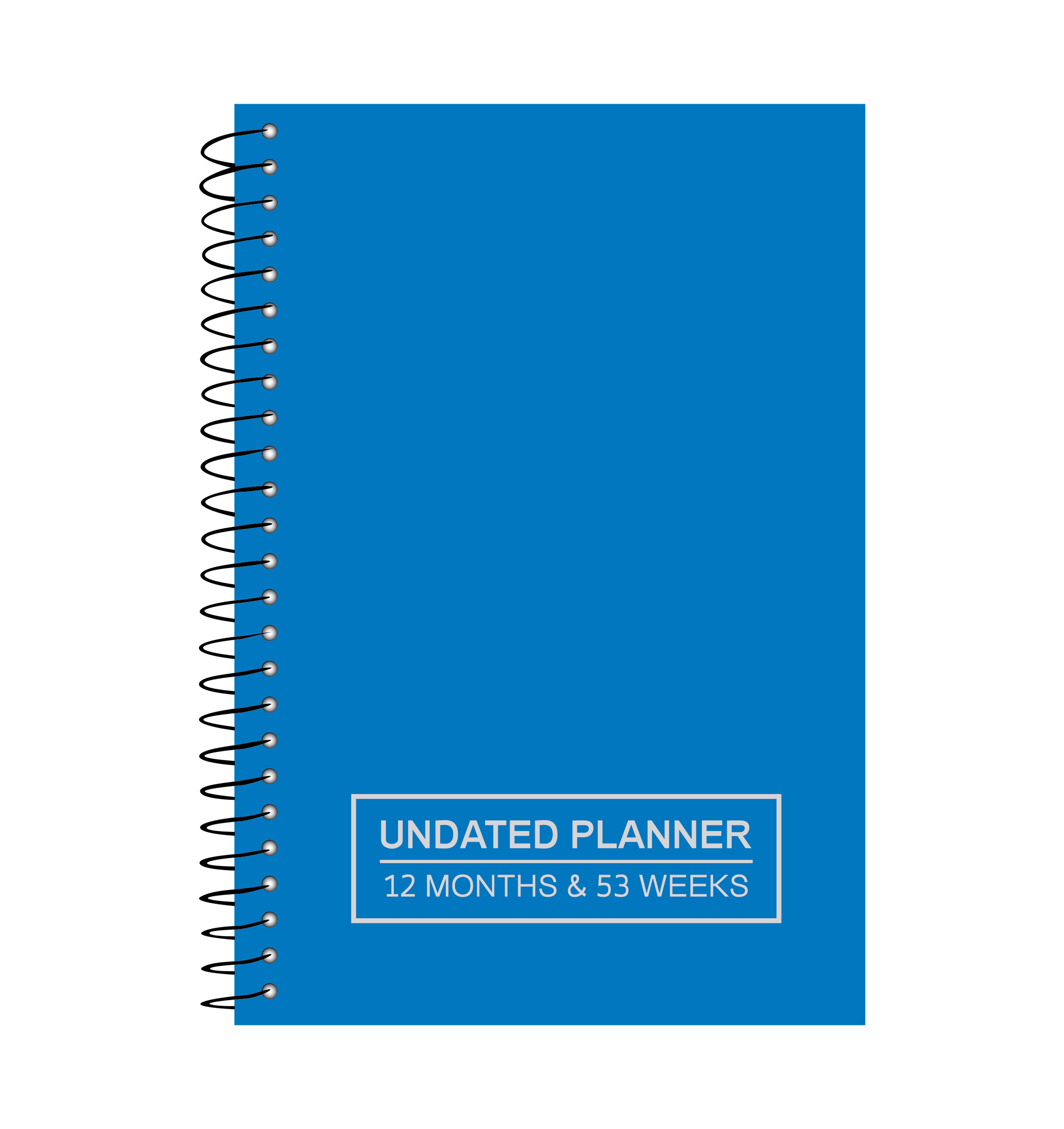 Undated Planner - 12 Monthly and 52 Weekly Spreads