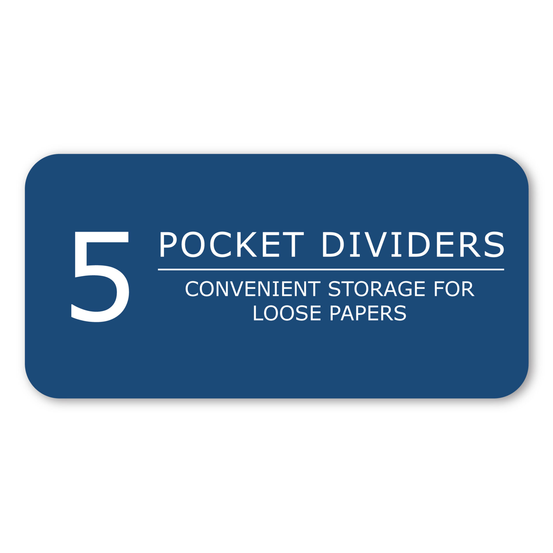 Five Subject Wirebound Notebook with Five Double Pockets, College Ruled