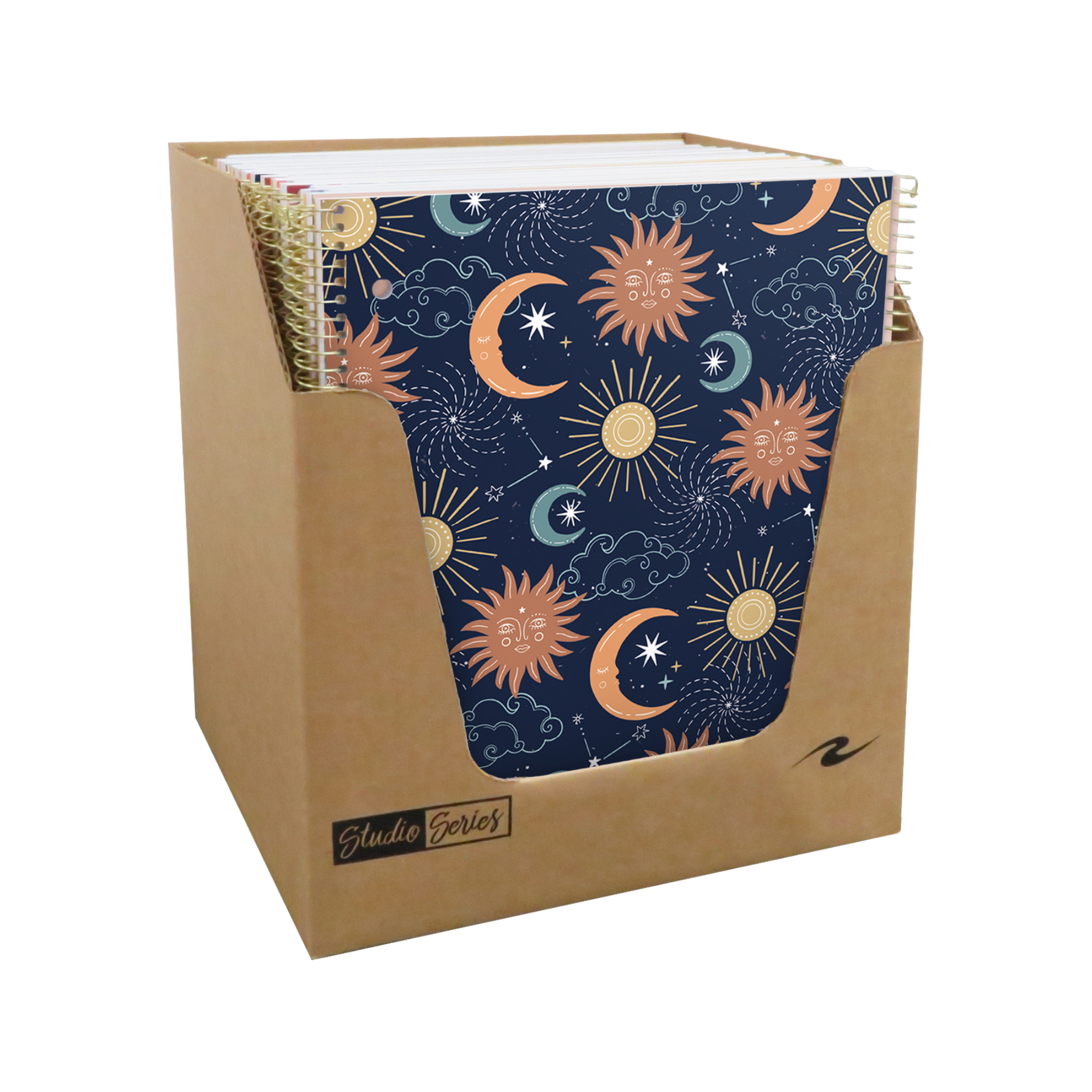 Studio Series One Subject Notebook, College Ruled, Assorted Studio Series Cover Designs - Set 5