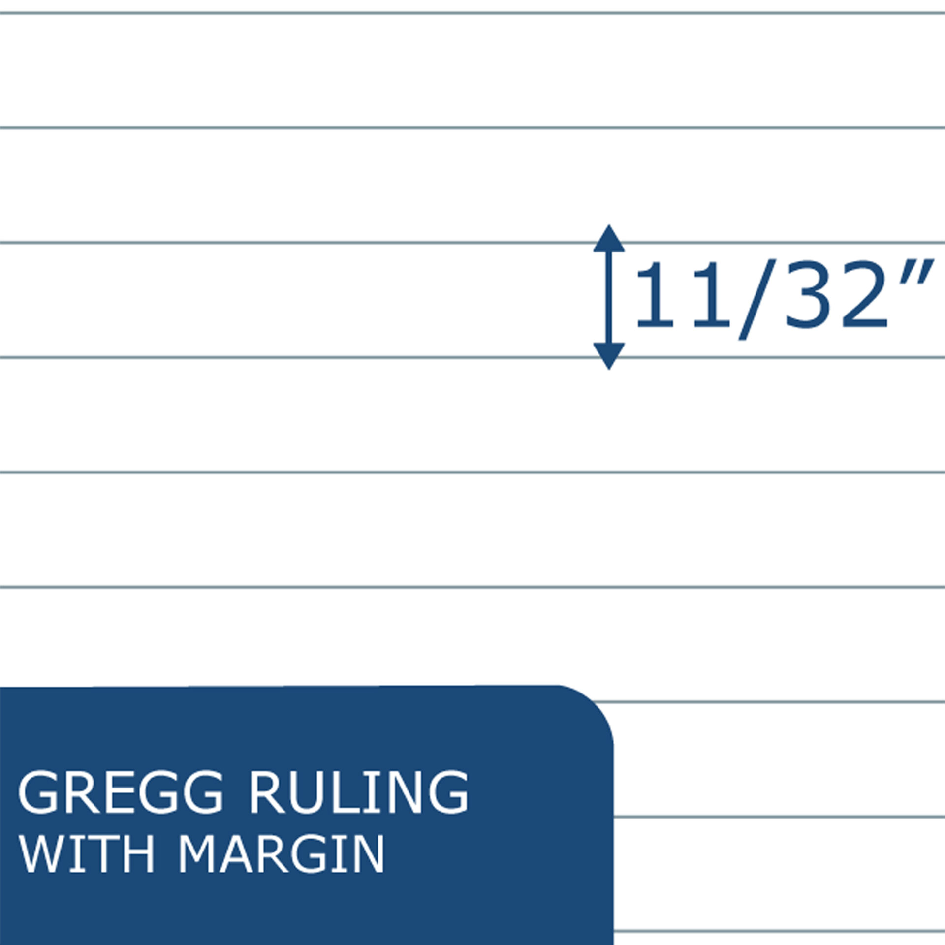 Boardroom Series Steno Book, Gregg Ruled, White Paper