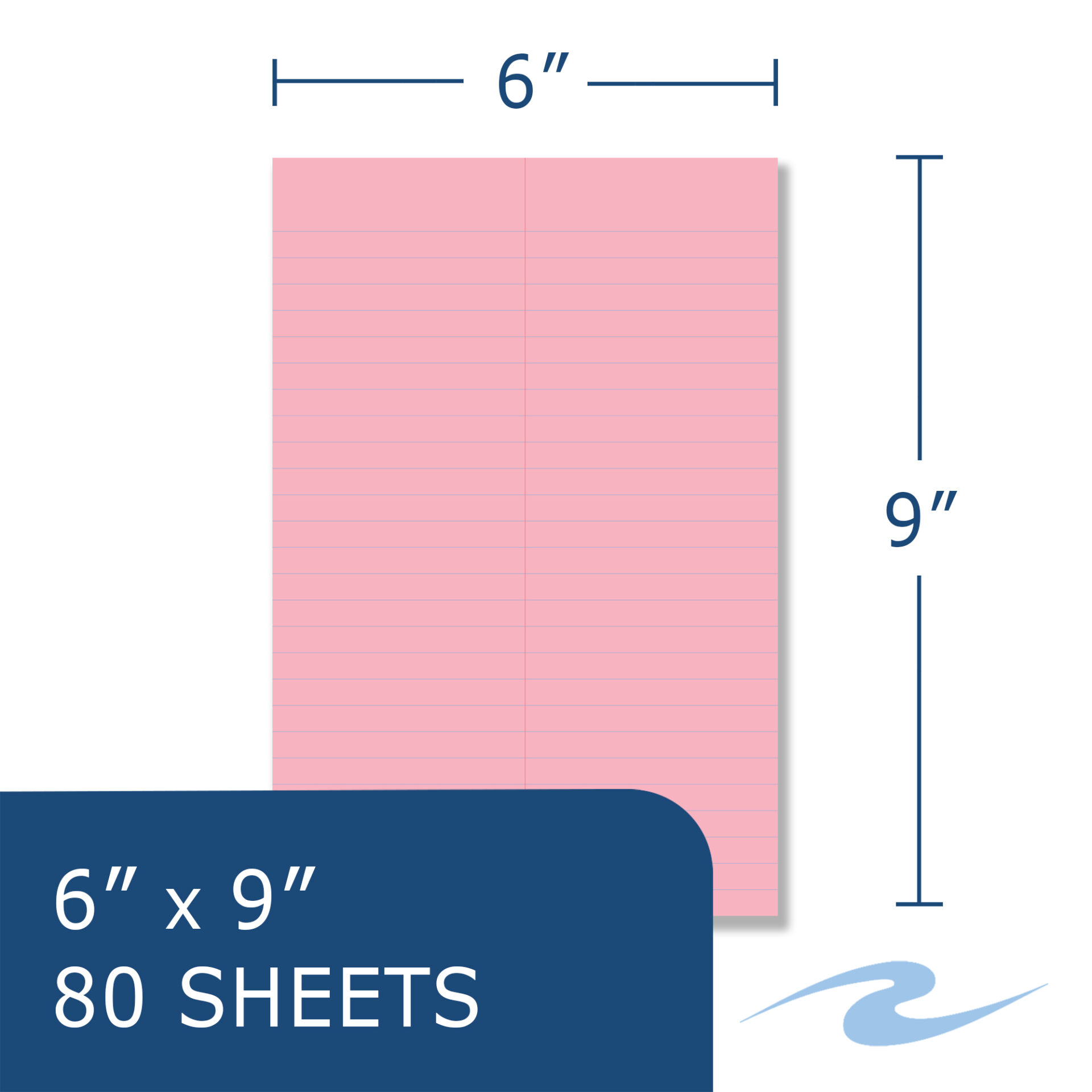 Enviroshades® Recycled Steno Book, 4 Pack, Pink Paper