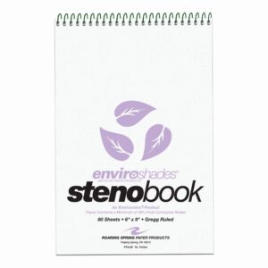 Enviroshades® Recycled Steno Book, 4 Pack, Orchid Paper