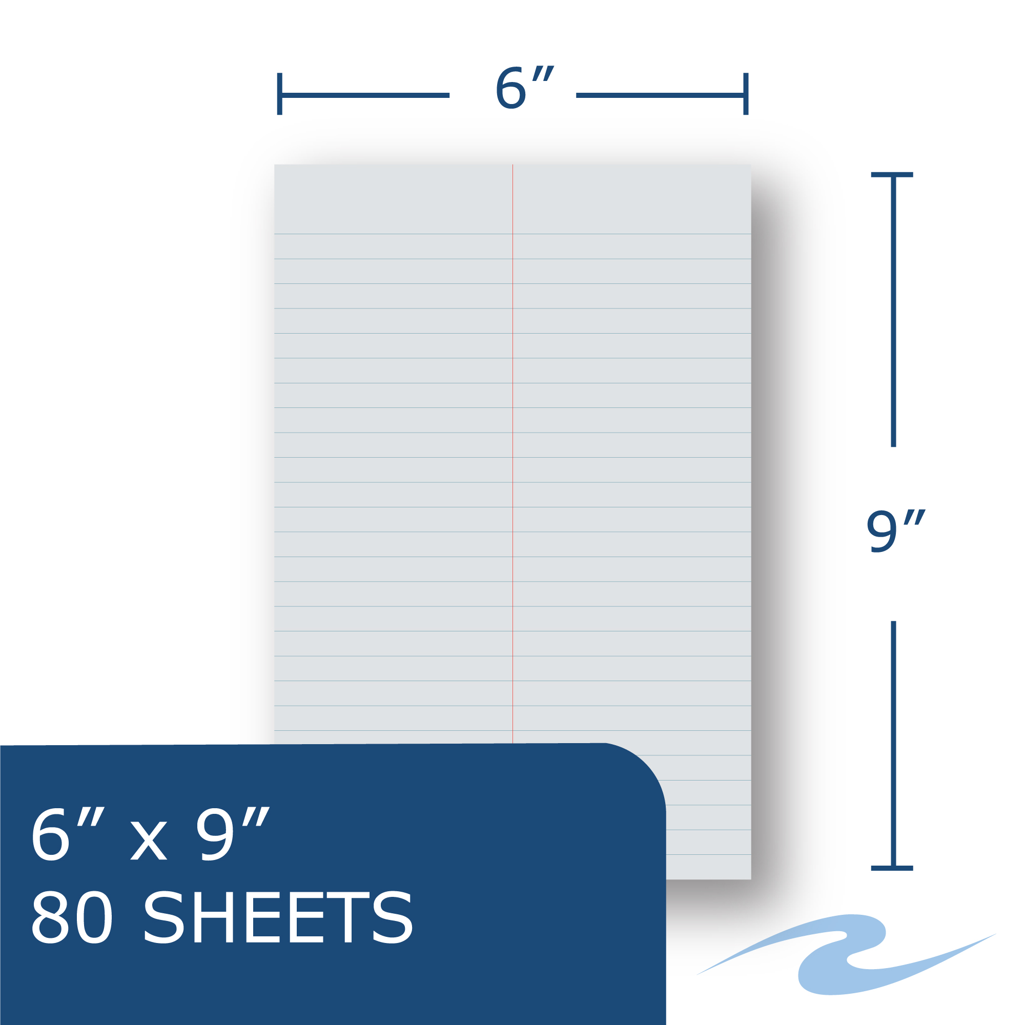 Enviroshades® Recycled Steno Book, 4 Pack, Gray Paper