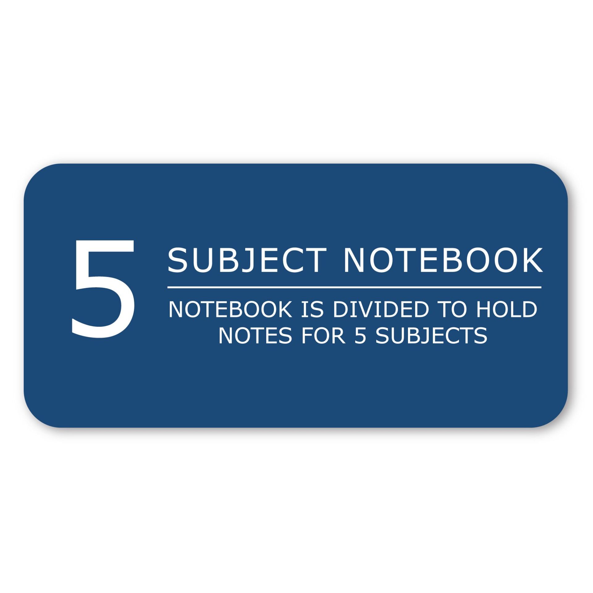 Environotes® Recycled Five Subject Wirebound Notebook with Heavyweight BioBased Paper, College Ruled