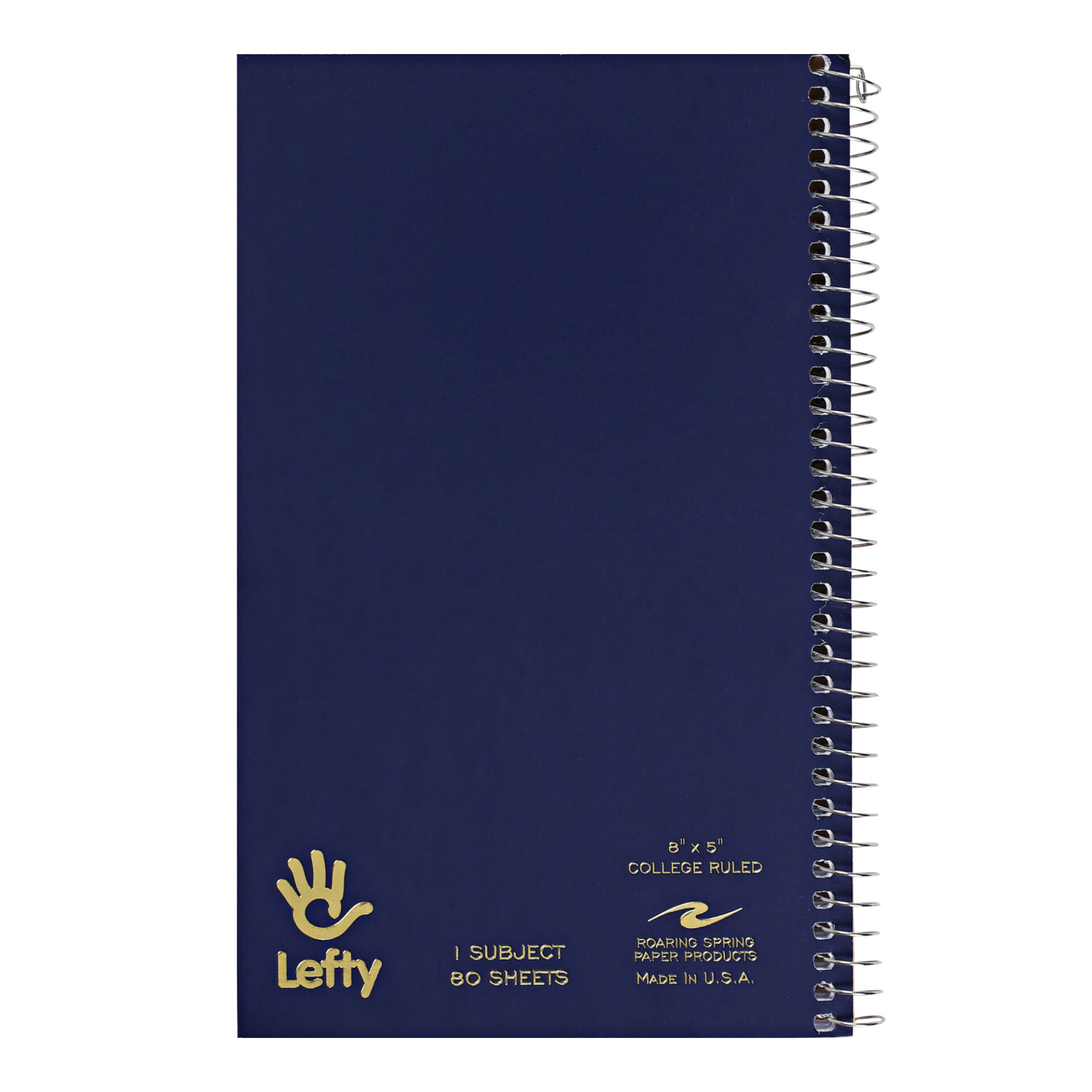 Lefty 8" x 5" Left Handed Wirebound Notebook, College Ruled