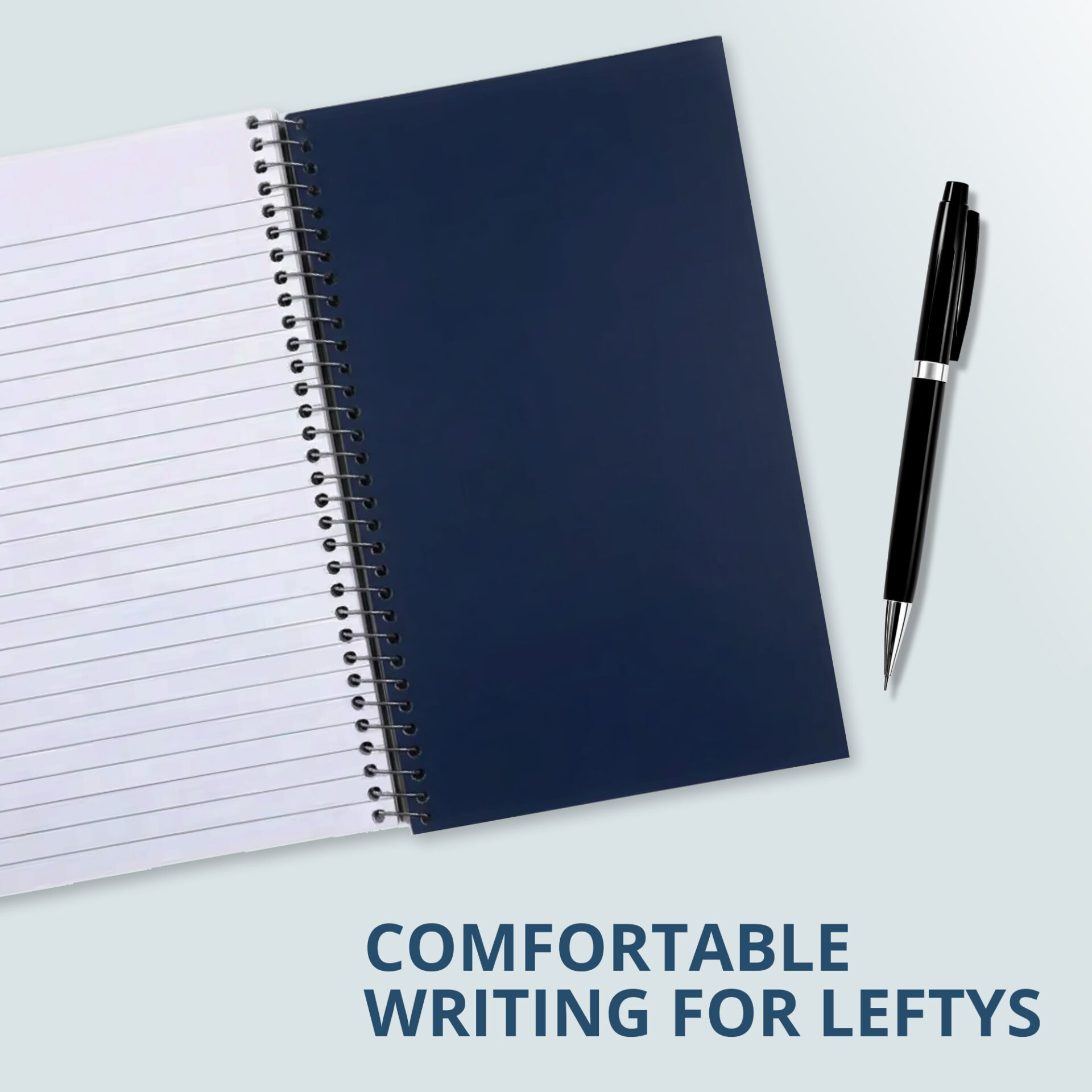 Lefty 8" x 5" Left Handed Wirebound Notebook, College Ruled