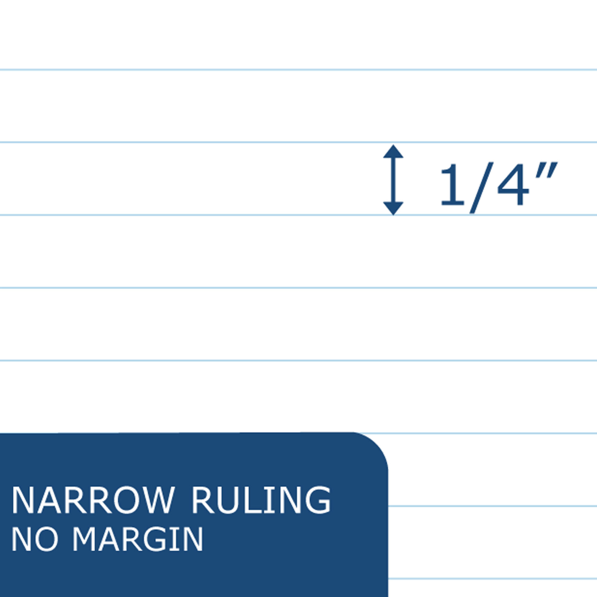 Top Bound Wirebound Memo Pad Book, Narrow Ruled