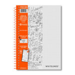 Whitelines® Wirebound Notebook with Premium Gray Paper with White Dot Ruling, Paper that works with your phone!
