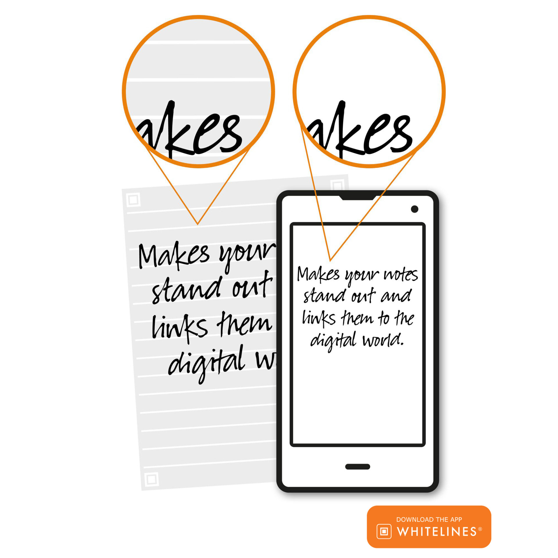 Whitelines® Engineering Pad with Premium Gray Paper with White Frame Front Grid on Both Sides, Paper that works with your phone!