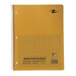 WB NOTEBOOK GREEN 11"x8.5" 5X5 QUAD