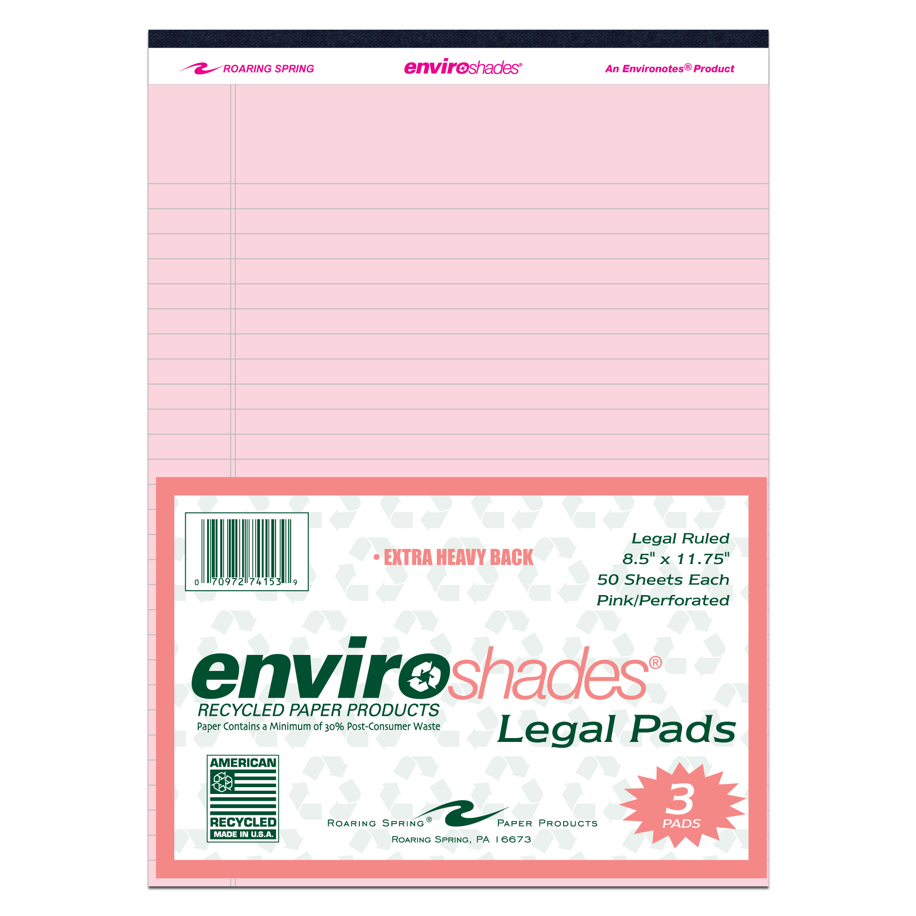 Legal Pads Notebooks Paper Products Roaring Spring Paper Products   74153 