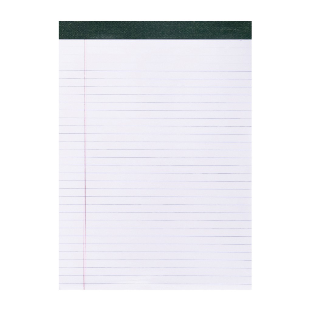 RECYCLED LEGAL PAD 8.5x11.75 WHITE, Legal Pads
