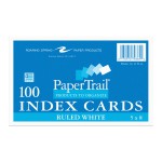 INDEX CARDS 5"x8" RULED WHITE