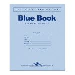 BLUE BOOK 8.5"x7" WM 8 SHT/16 PAGE