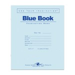 8-1/2 x 7 Inches 77512 Margin Rule 8 Sht/16 Page Roaring Spring Exam Blue Book White 