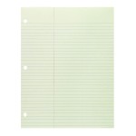 Law Ruled Gummed Glue Top Legal Pads, 8.5" x 11" 50 Sheets, Green Paper, Printed Chipboard Backs