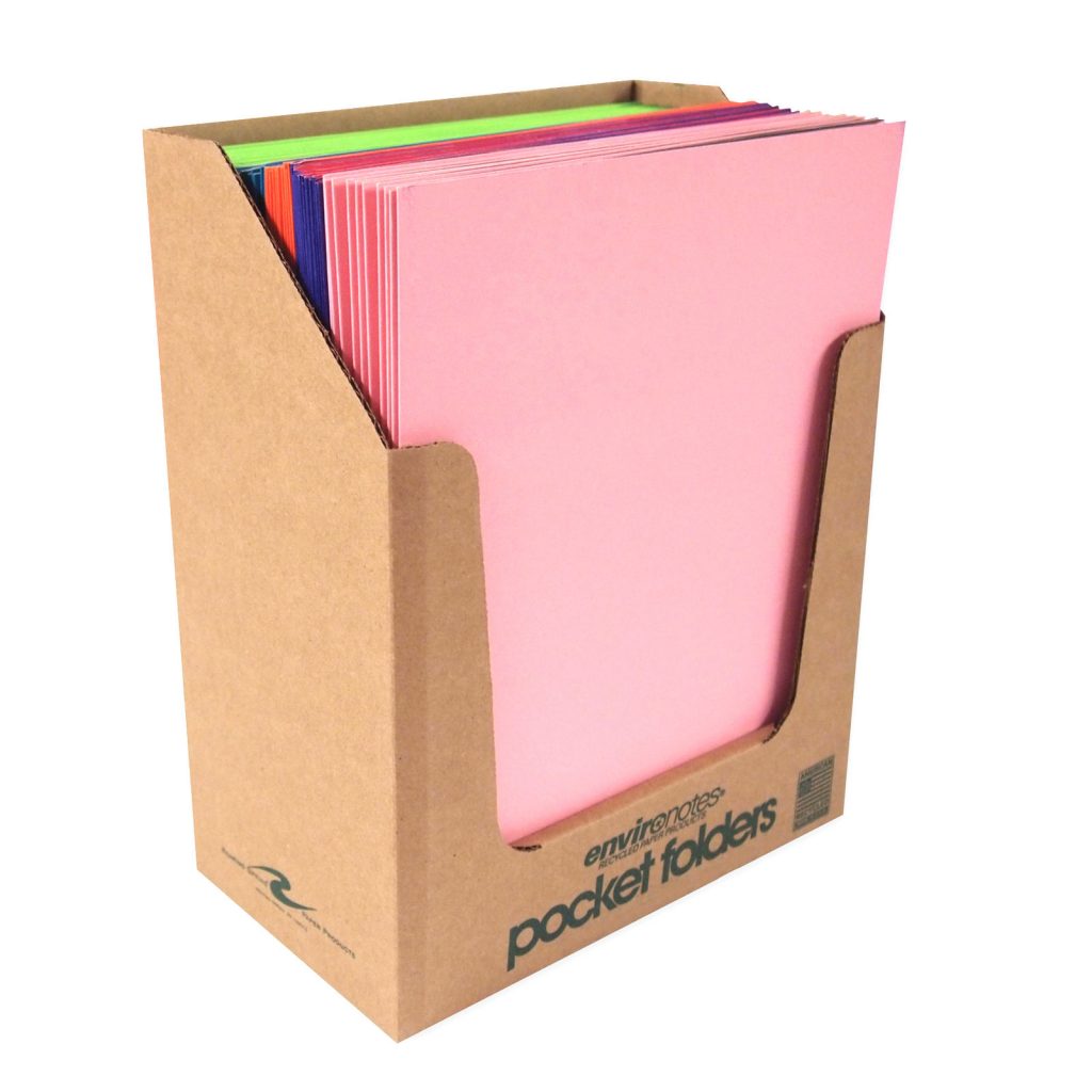 Roaring Spring Case of 10 Boxes of Pocket Folders with Prongs