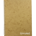 Unruled(TM) Large Classic Wirebound Notebook, 10.5" x 8 70 Sheets, Plain