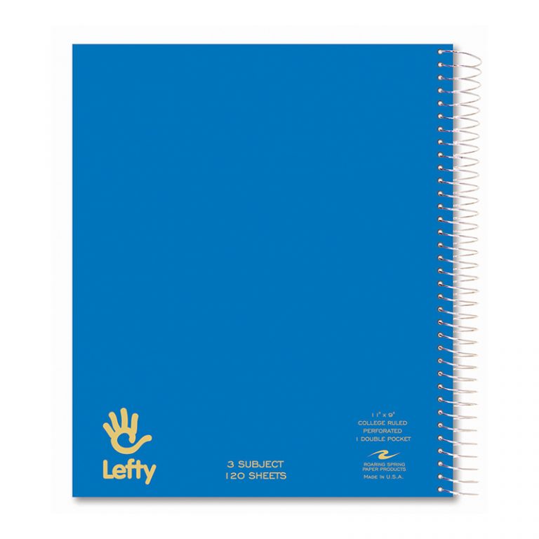 LEFTHANDED NOTEBOOKS 3SUB 11 x 9 Wirebound Notebooks Roaring