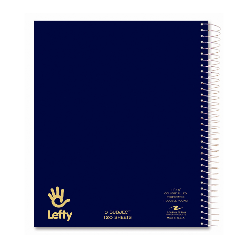 Jutom 10 Pack Jumbo Left Handed Notebooks Wirebound Lefty Spiral Notebooks  80 Sheets College Ruled Paper Colorful Notebooks 11 x 9 Inches Left Handed
