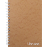 Unruled(TM) Small Dotted Wirebound Notebook, 8.5" X 6" 70 Sheets, Dot Ruled