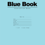 BLUE BOOK 11"x8.5" WM 12 SHT/24 PAGE