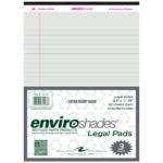 Roaring Spring Enviroshades Recycled Legal Pads, 3 Pack, 8.5" x 11.75" 50 Sheets, Gray