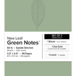 New Leaf Green Notes™ 3.5” x 5.5”, Mixed Pack