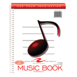 MUSIC NOTEBOOK 11"x8.5" 12 STAVE