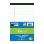 JR LEGAL PAD WHITE 12/PK