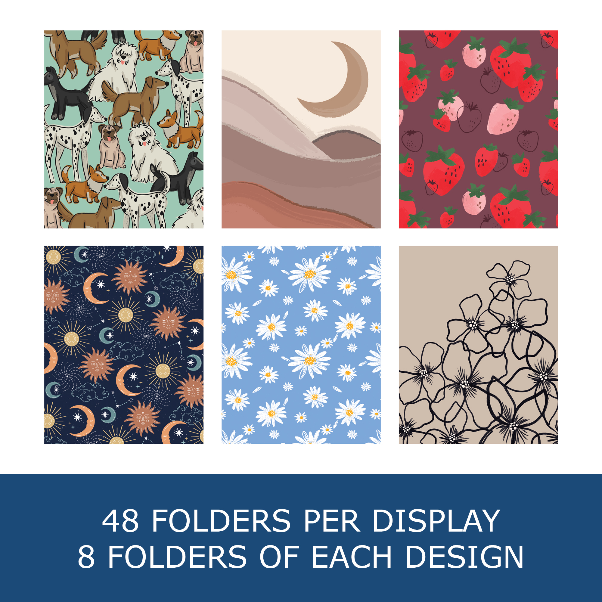 Studio Series Laminated 2-Pocket Folder, Assorted Studio Series Cover Designs