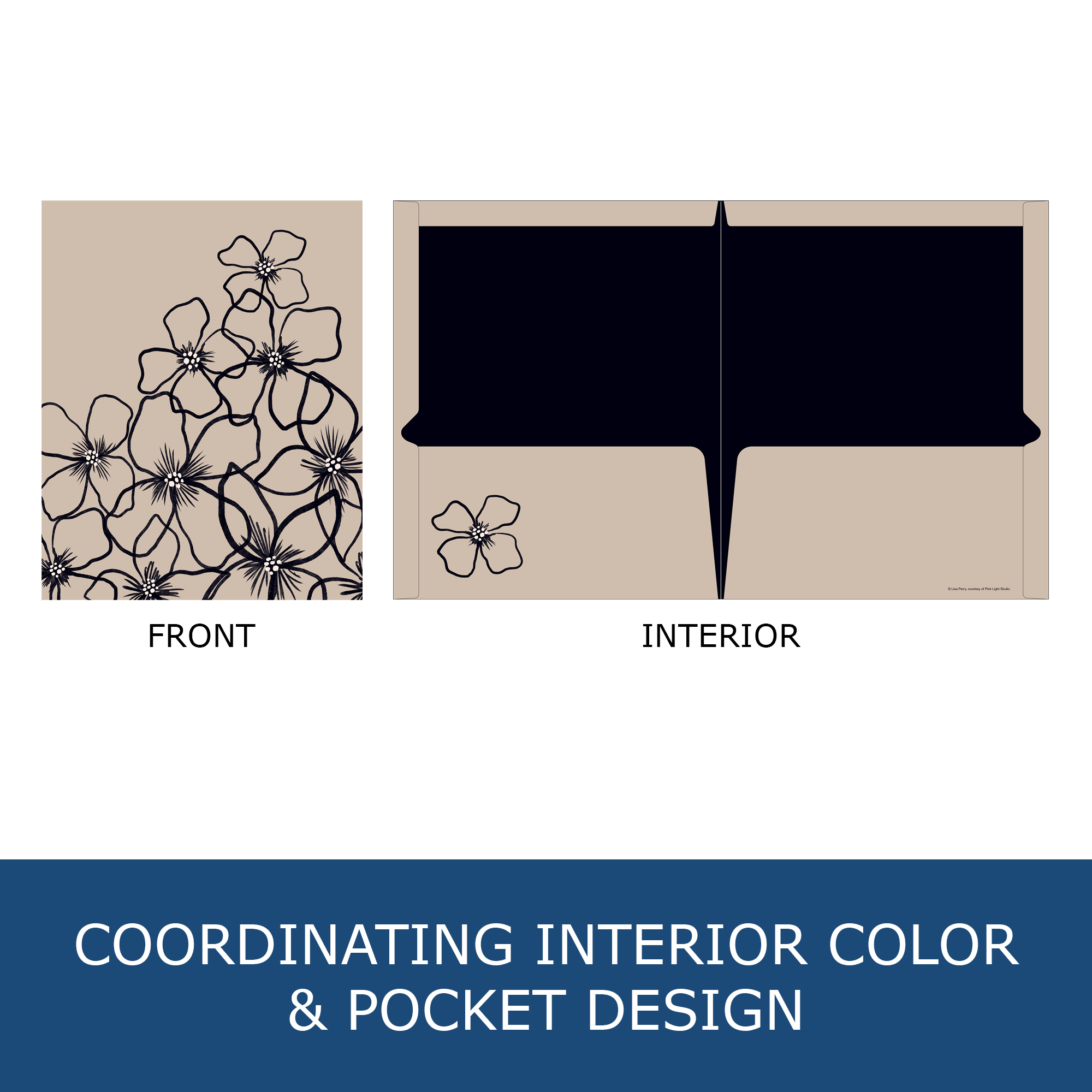 Studio Series Laminated 2-Pocket Folder, Assorted Studio Series Cover Designs