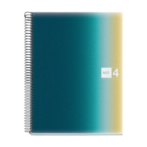 MiquelRius Aurora Lined 4 Subject Notebook, Poly Cover - Iceland