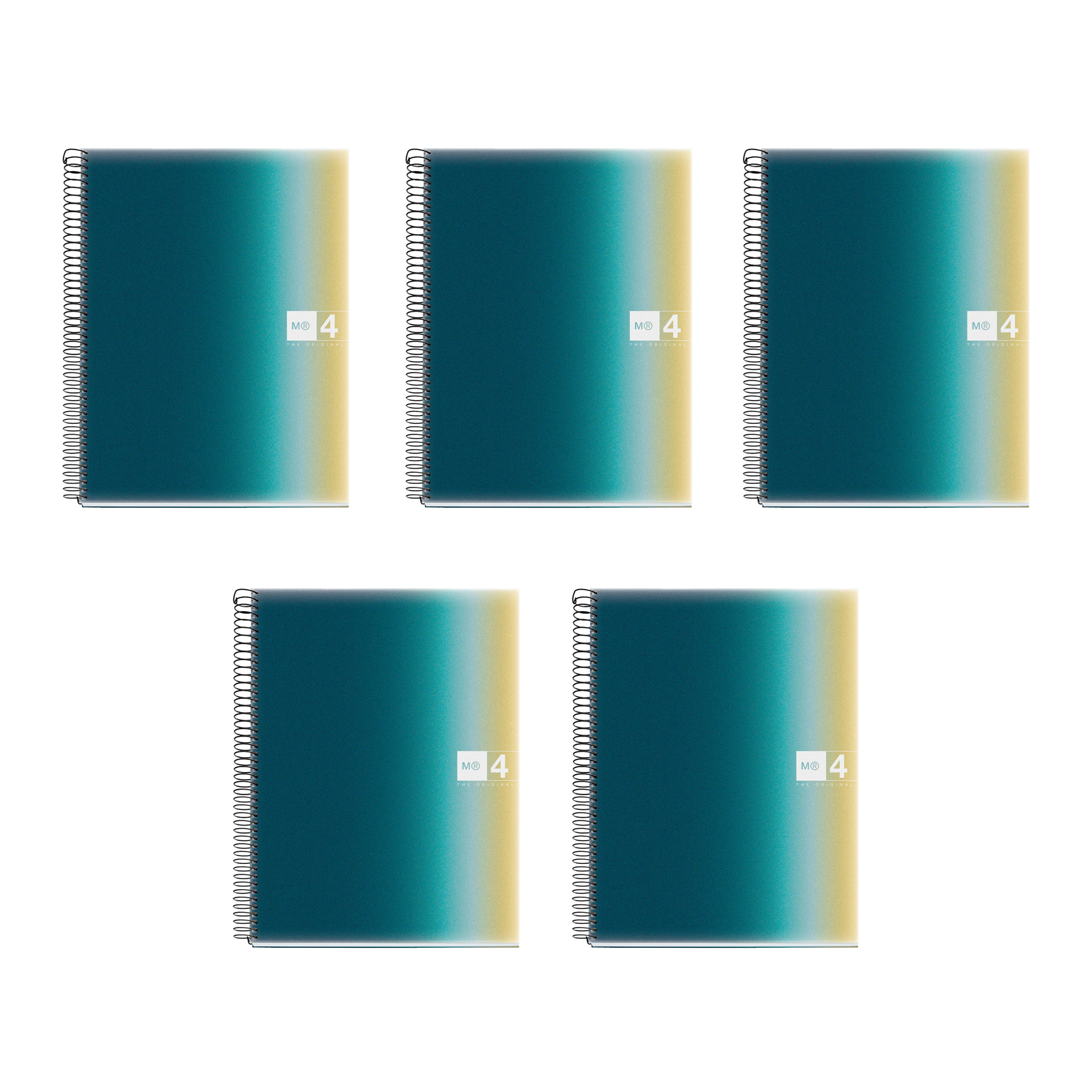 MiquelRius Aurora Lined 4 Subject Notebook, Poly Cover - Iceland